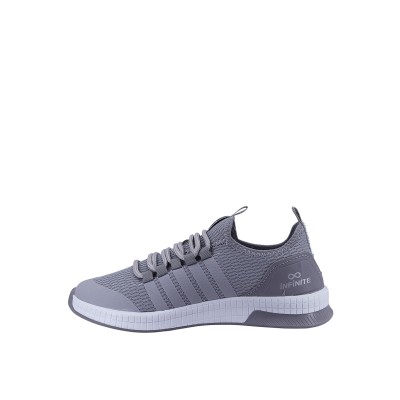 Kadın Tekstil Bağcıklı Örgü Detaylı Sneaker Gri - Hobby INF001 Kadın Tekstil Bağcıklı Örgü Detaylı Sneaker Gri - Hobby INF001