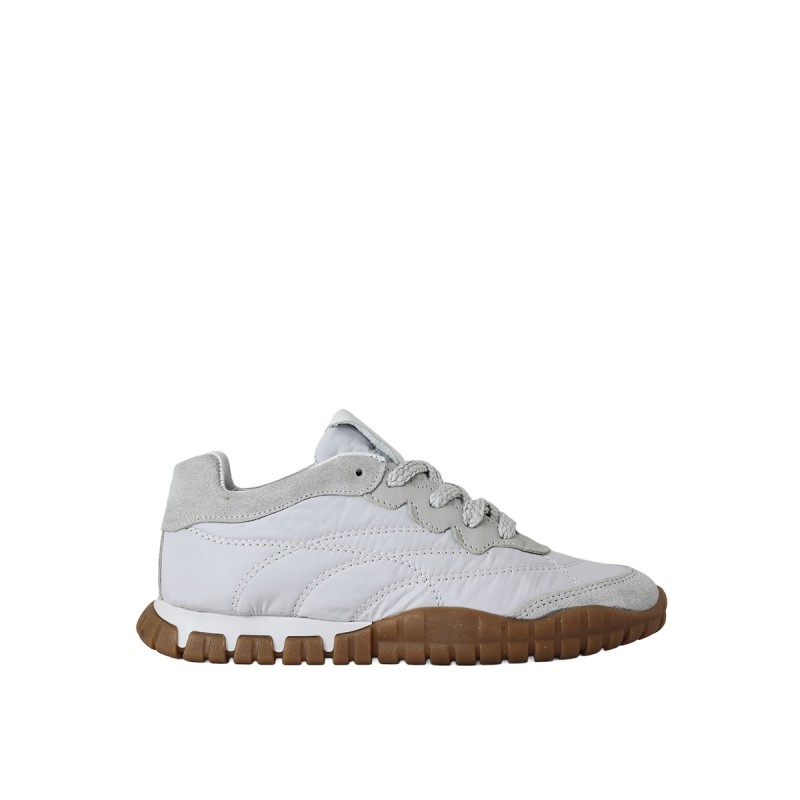 Kadın Hakiki Süet Deri Paraşüt Kumaş Detaylı Sneaker Beyaz - Hobby MB26301 Kadın Hakiki Süet Deri Paraşüt Kumaş Detaylı Sneaker Beyaz - Hobby MB26301