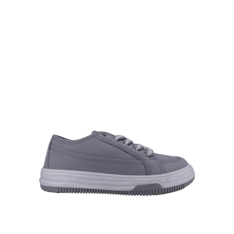Kadın Keten Bağcıklı Günlük Sneaker Gri - Hobby NBN6102 Kadın Keten Bağcıklı Günlük Sneaker Gri - Hobby NBN6102