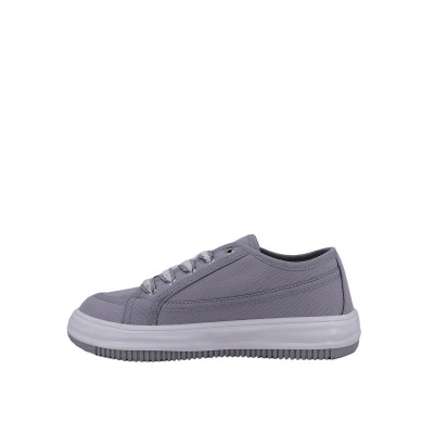 Kadın Keten Bağcıklı Günlük Sneaker Gri - Hobby NBN6102 Kadın Keten Bağcıklı Günlük Sneaker Gri - Hobby NBN6102