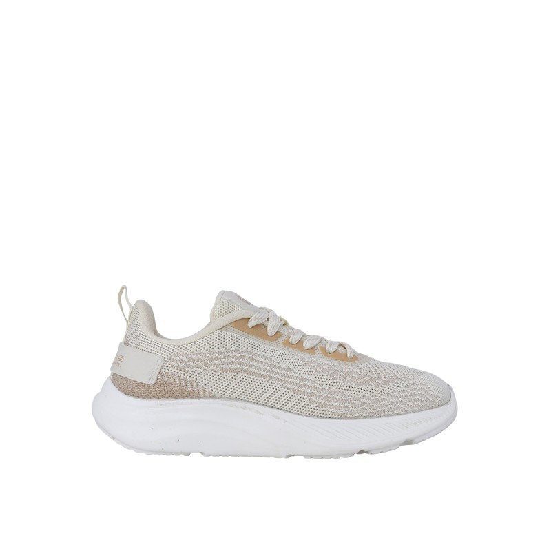 Kadın Tekstil Likra Örgü Bağcıklı Sneaker Krem - Naturflex Pandora Kadın Tekstil Likra Örgü Bağcıklı Sneaker Krem - Naturflex Pandora