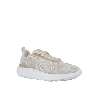 Kadın Tekstil Likra Örgü Bağcıklı Sneaker Krem - Naturflex Pandora Kadın Tekstil Likra Örgü Bağcıklı Sneaker Krem - Naturflex Pandora